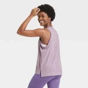 All‎ In Motion Active Lilac Purple Muscle Tank Top Size S
